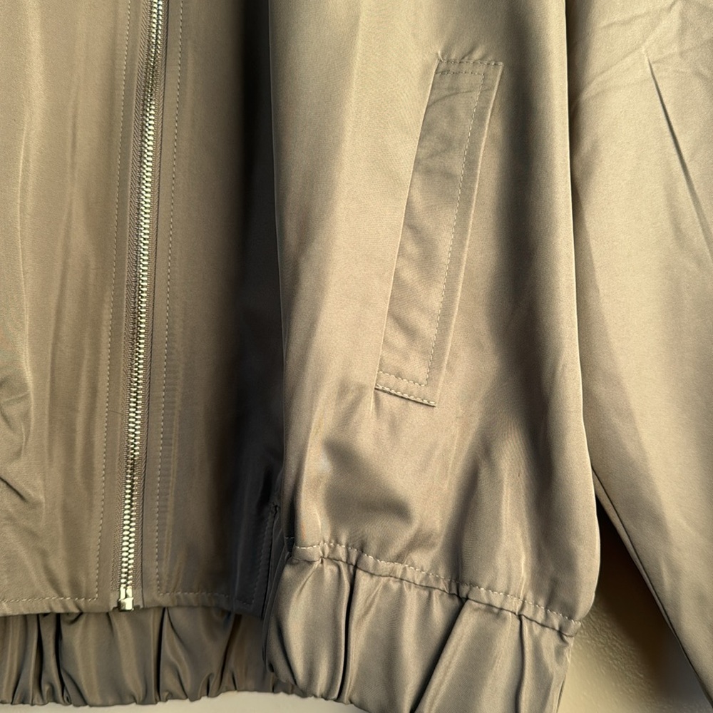 Commense gray bomber jacket NEW size M - Picture 4 of 6